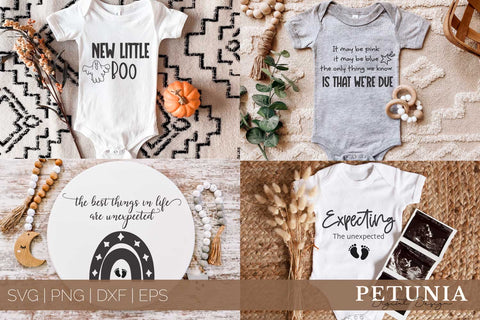 It's the Little Things in Life - Baby Pregnancy - T-shirt SVG design  (Digital Download)