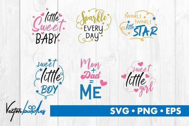 Baby quote bundle svg SVG vectorbundles 