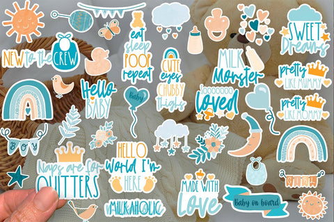 Baby Quote Sticker Bundle | Baby Stickers PNG SVG Illuztrate 