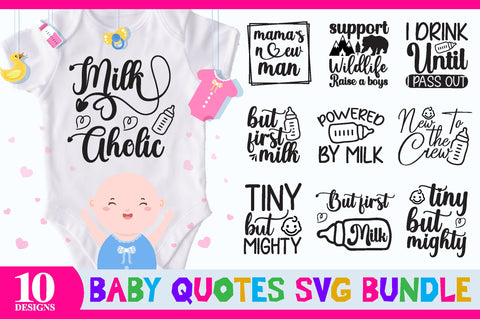 baby quotes svg bundle commercial use SVG buydesign 