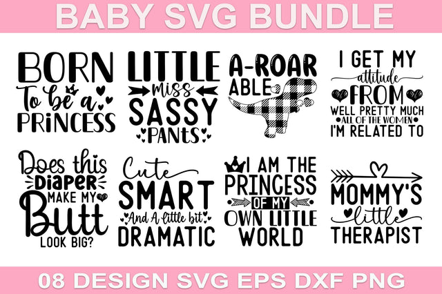 Baby Quotes SVG Bundle SVG SH_Tee store 