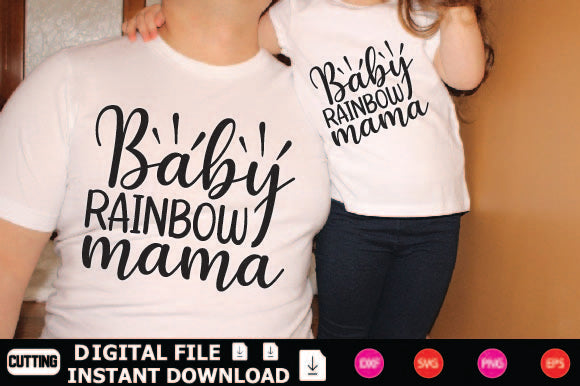 Baby Rainbow Mama SVG Shahin alam 
