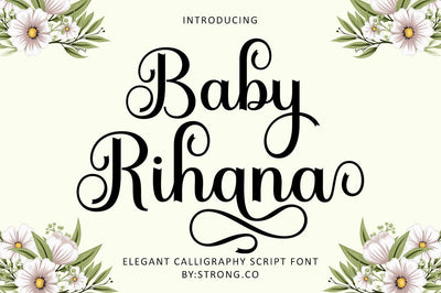 Baby Rihana Script Font Nanda Putra Sukmayadi 