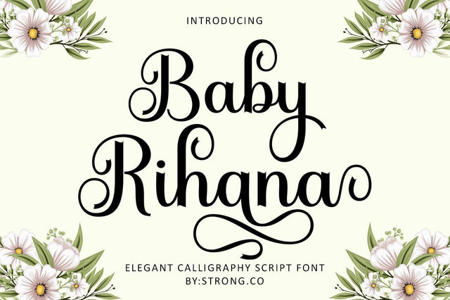 Baby Rihana Script Font Nanda Putra Sukmayadi 