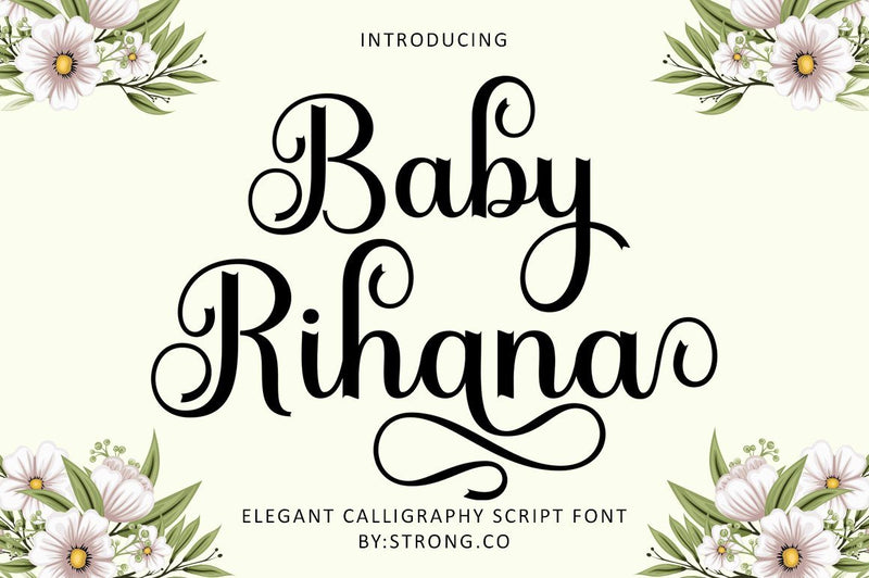 Baby Rihana Script Font Nanda Putra Sukmayadi 