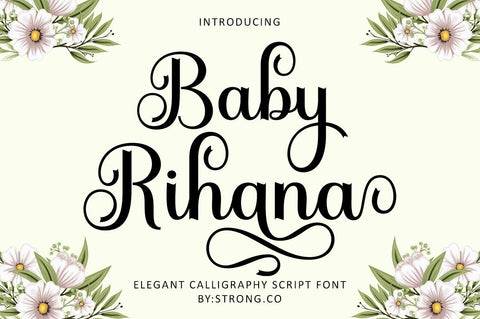Baby Rihana Script Font Nanda Putra Sukmayadi 