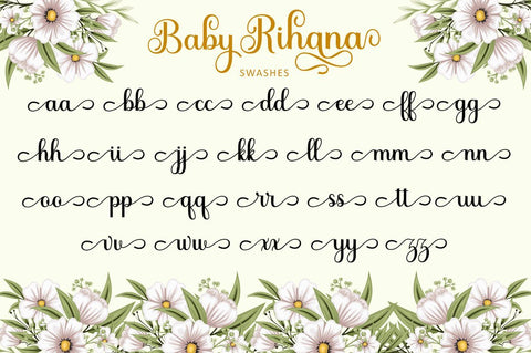 Baby Rihana Script Font Nanda Putra Sukmayadi 