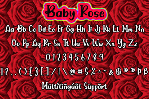 Baby Rose Font Supersemar Letter 