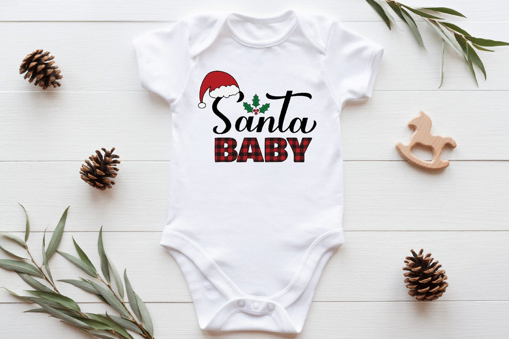 Baby Santa SVG. Christmas shirt design for kids - So Fontsy