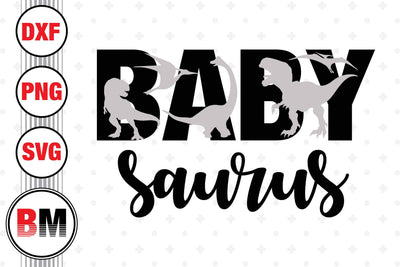 Baby Saurus SVG, PNG, DXF Files SVG BMDesign 