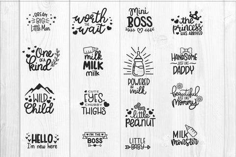 Baby sayings svg bundle - baby quotes svg SVG dadan_pm 