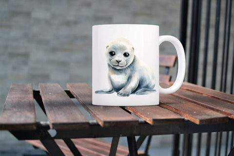 Baby Seal Watercolor Sublimation Clipart Sublimation Regulrcrative 