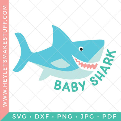 Baby Shark SVG SVG Hey Let's Make Stuff 