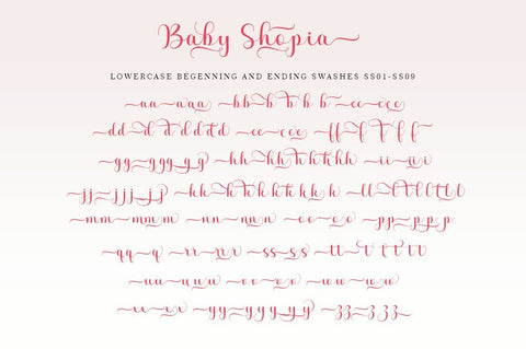 Baby Shopia Font RomieStudio 