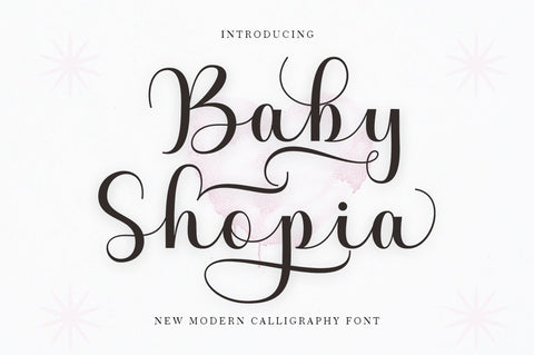 Baby Shopia Font RomieStudio 