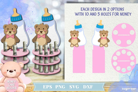 Baby Shower Money Cake | Layered SVG SVG SvgOcean 