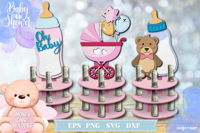 Baby Shower Money Cake | Layered SVG SVG SvgOcean 