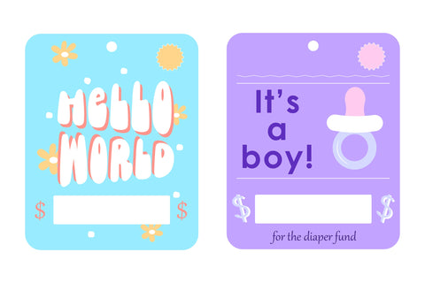 Baby Shower Money Card. Baby Gift Card. Baby PNG SVG Olga Terlyanskaya 