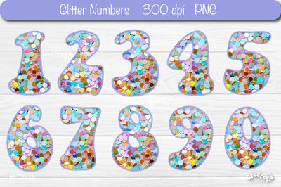 Baby Shower Numbers PNG Baby Numbers Glitter Sequins and Stitches Sublimation Createya Design 