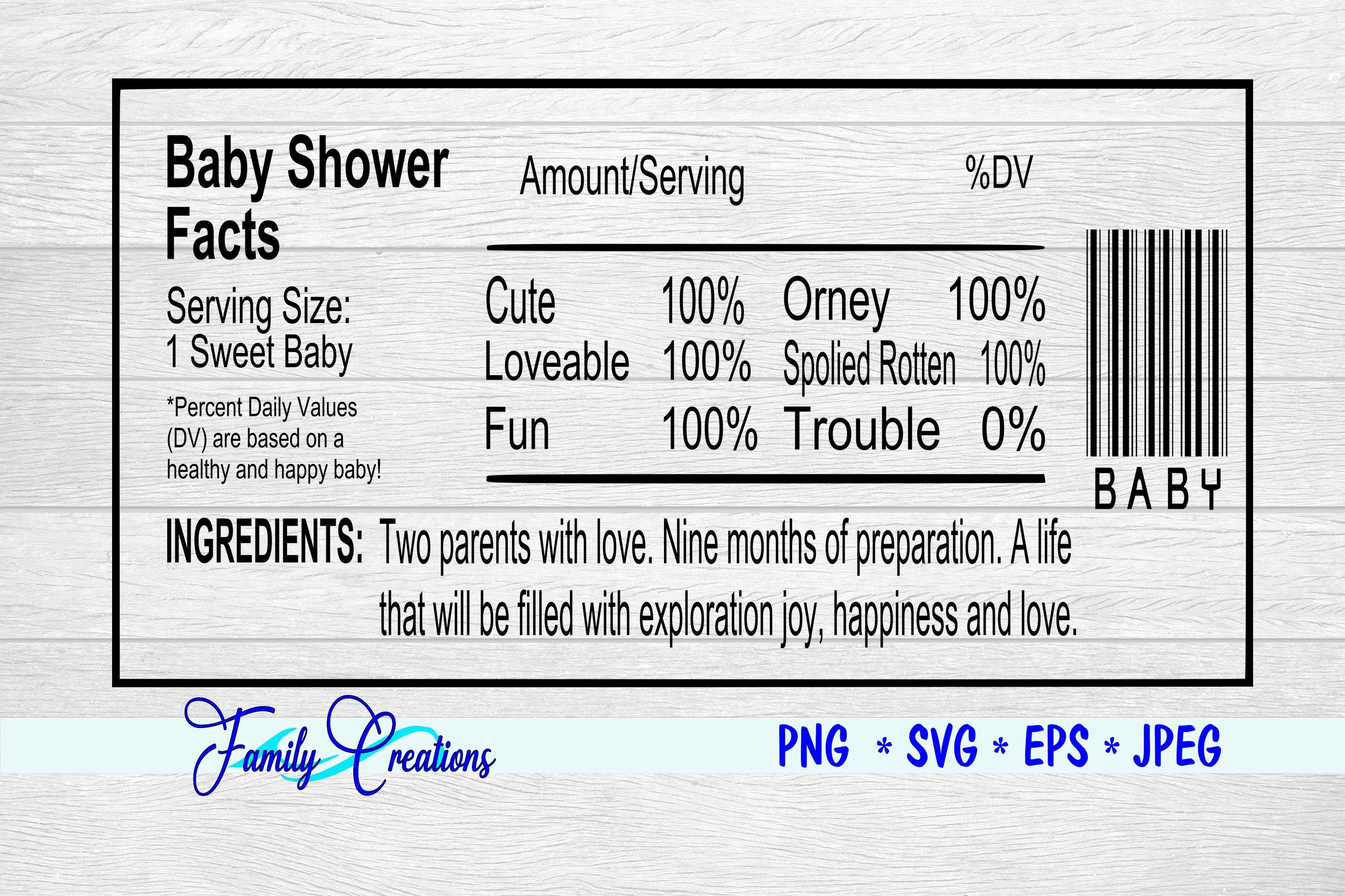 Baby Shower Nutrition Facts Label So Fontsy baby-shower-nutrition-facts-label-so-fontsy