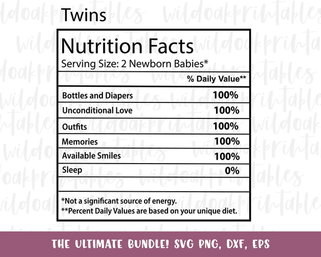 baby shower nutrition facts labels svg, baby shower svg, new mom svg, newborn nutrition facts labels, baby shower nutrition facts SVG WildOakSVG 