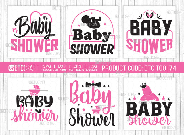 Baby Shower SVG Bundle, Newborn Svg, Little Boss Svg, Cute Baby Svg, Baby Quotes, ETC T00174 SVG ETC Craft 