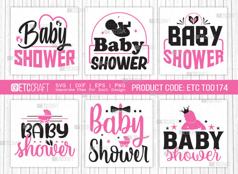 Baby Shower SVG Bundle, Newborn Svg, Little Boss Svg, Cute Baby Svg, Baby Quotes, ETC T00174 SVG ETC Craft 
