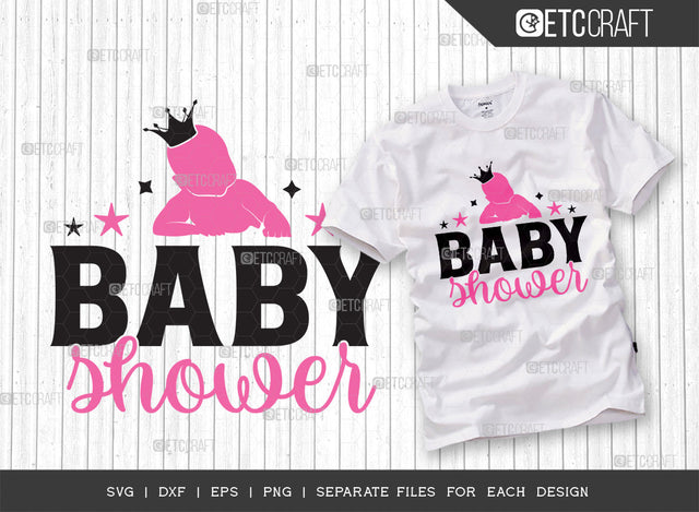 Baby Shower SVG Cut File, Newborn Svg, Little Boss Svg, Cute Baby Svg, Baby Quotes, ETC T00174 SVG ETC Craft 