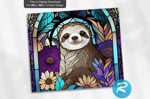 Baby Sloth 20 oz / 30 oz Tumbler PNG Sublimation Regulrcrative 
