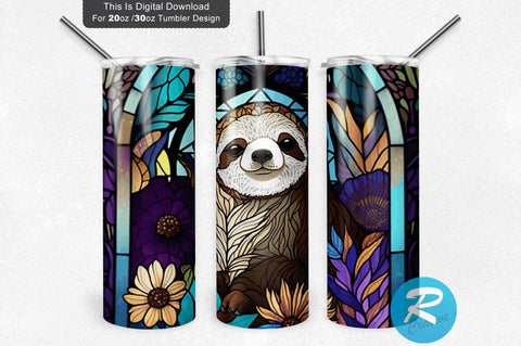 Baby Sloth 20 oz / 30 oz Tumbler PNG Sublimation Regulrcrative 