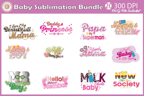 Baby Sublimation Presentation Bundle Sublimation jacpot007 