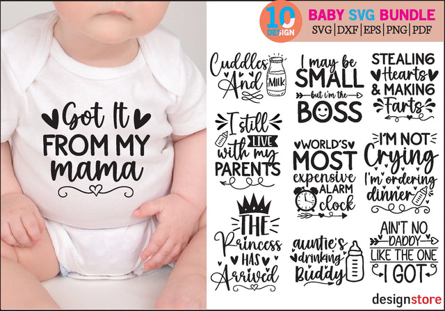 Baby svg, Baby SVG Bundle, Newborn SVG Bundle, Infant svg Bundle, Cute Baby Saying svg, Funny Baby svg, Baby Girl, Baby Boy, Baby Shower SVG SVG designstore 