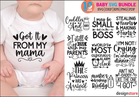 Baby svg, Baby SVG Bundle, Newborn SVG Bundle, Infant svg Bundle, Cute Baby Saying svg, Funny Baby svg, Baby Girl, Baby Boy, Baby Shower SVG SVG designstore 