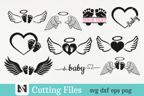 Baby Svg Bundle, Angel Svg, Baby Memorial Svg, Toddler Svg SVG Pinoyart Kreatib 