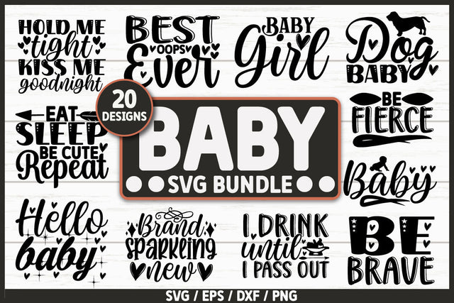 Baby SVG Bundle Cut File SVG akazaddesign 