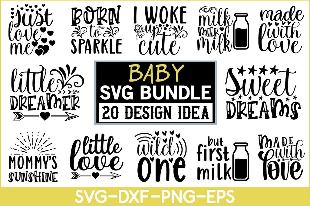 Baby SVG Bundle for sale! - So Fontsy