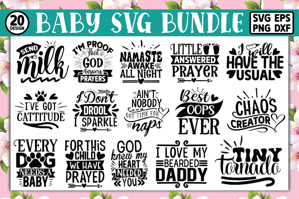 Baby Script Svg Baby SVG Bundle - So Fontsy