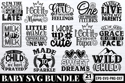 Baby SVG Bundle, SVG DESIGNISTIC 