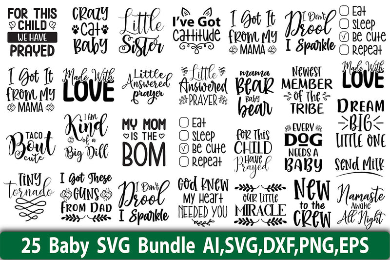 Baby SVG Bundle - So Fontsy