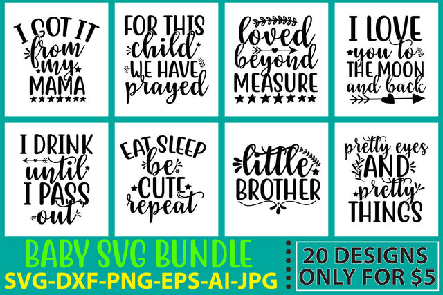 Baby Svg Bundle SVG Syaman 