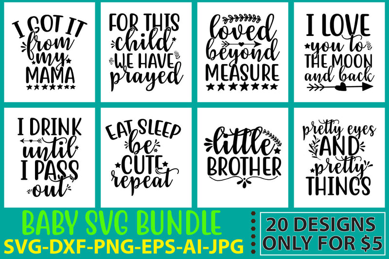 Baby Svg Bundle SVG Syaman 