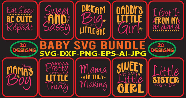 Baby SVG Bundle SVG Syaman 