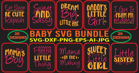 Baby SVG Bundle SVG Syaman 