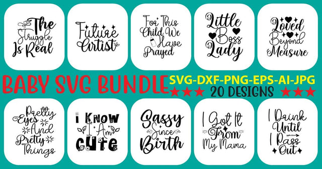 Baby SVG Bundle SVG Syaman 