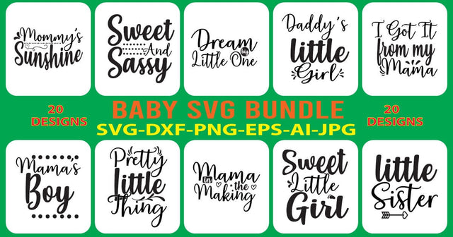 BABY-SVG-BUNDLE SVG Syaman 