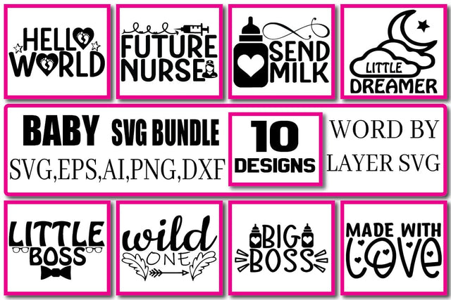 BABY SVG Bundle Vol. 2 SVG Craftlabsvg24 