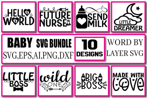 BABY SVG Bundle Vol. 2 SVG Craftlabsvg24 