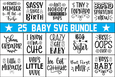 Baby SVG Bundle, Vol 2 SVG nirmal108roy 