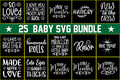 Baby SVG Bundle, Vol 4 SVG nirmal108roy 