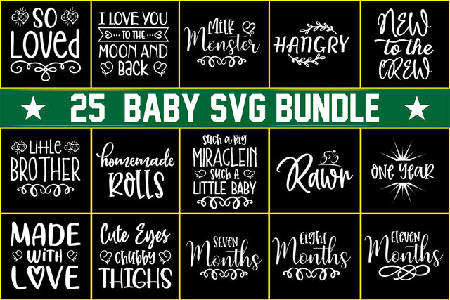 Baby SVG Bundle, Vol 4 SVG nirmal108roy 
